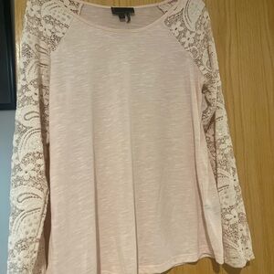 i jeans by Buffalo Lace Sleeve Blouse - Light Pink